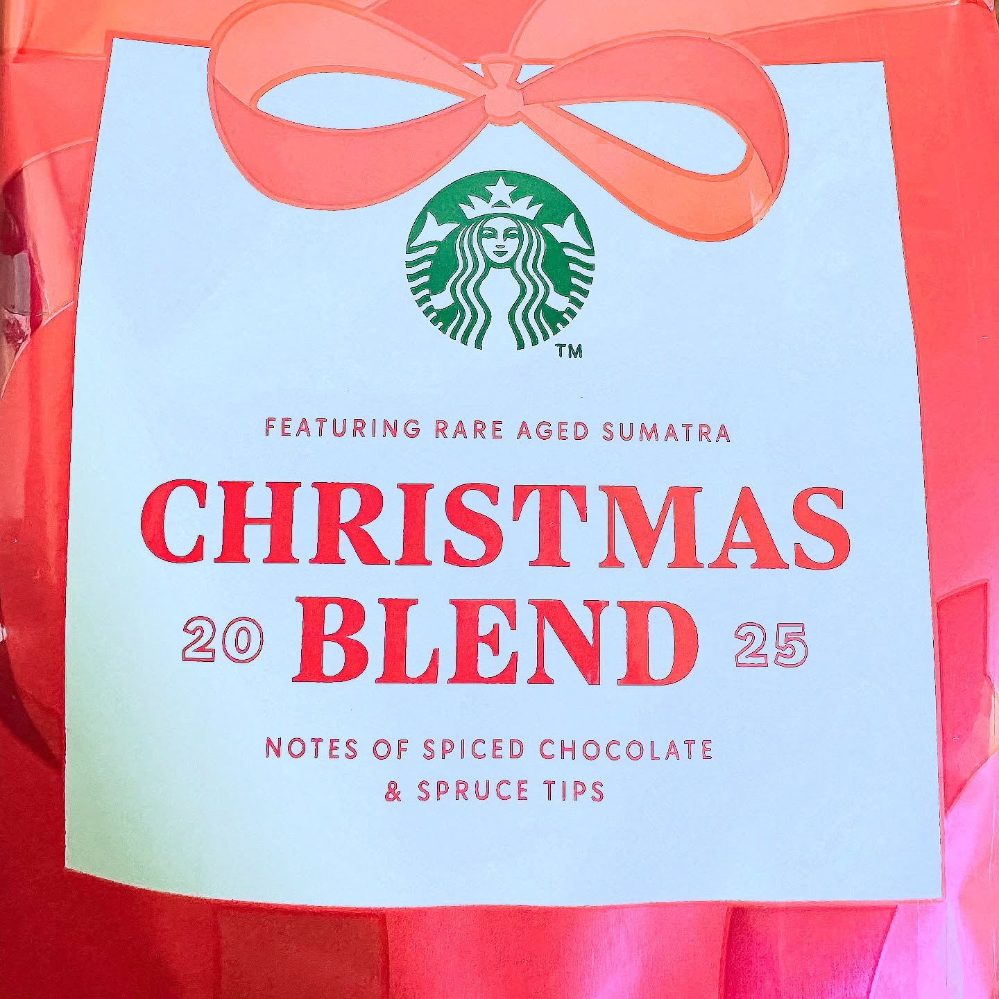 Ho Ho Ho #starbuckscoffee 2025 #christmasblend spicedchocolate sprucetips #darkroast #photoadaydecember