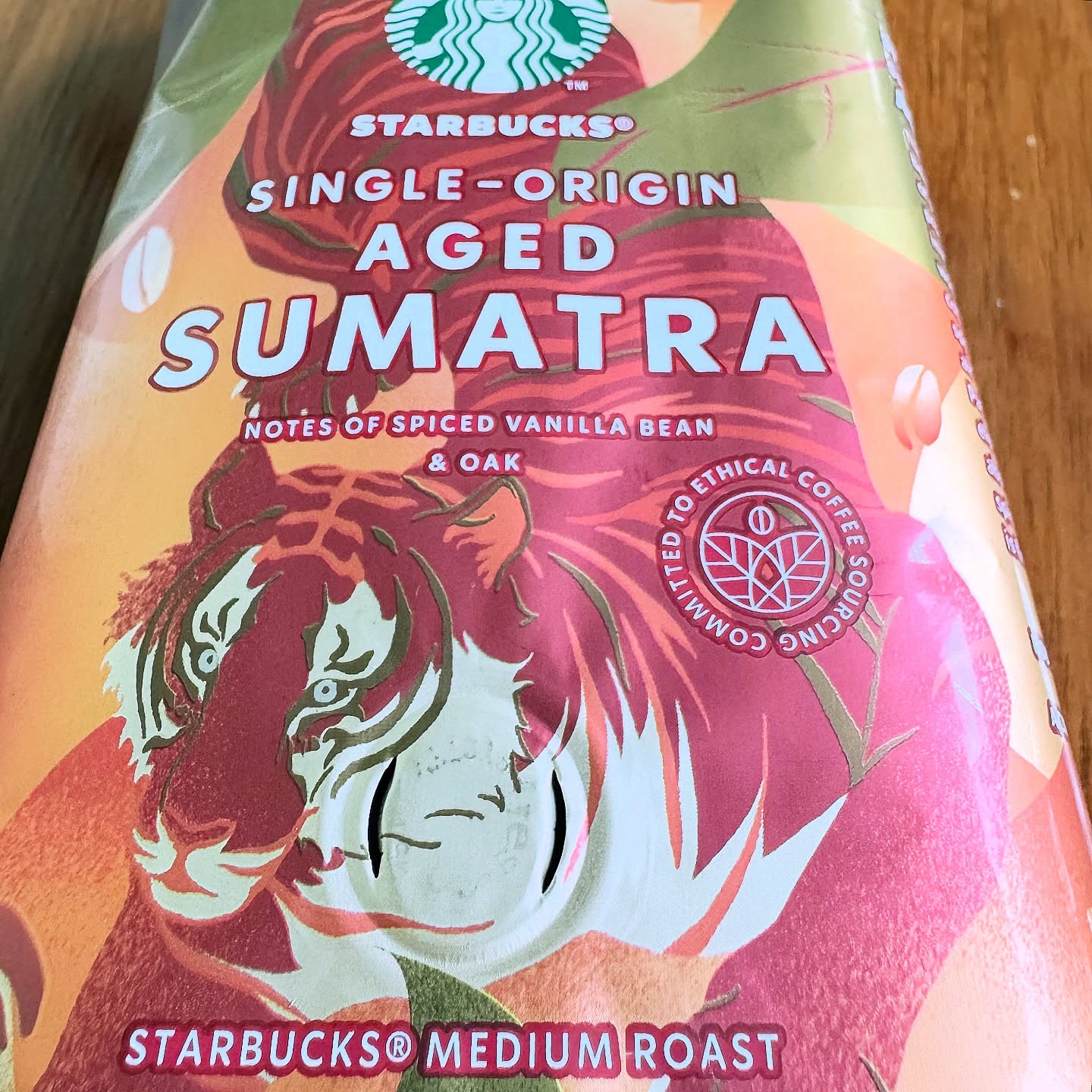 A bittersweet life #starbuckscoffee #singleorigin #AgedSumatra notes of spices vanilla bean and oak #mediumroast #photoadayapril