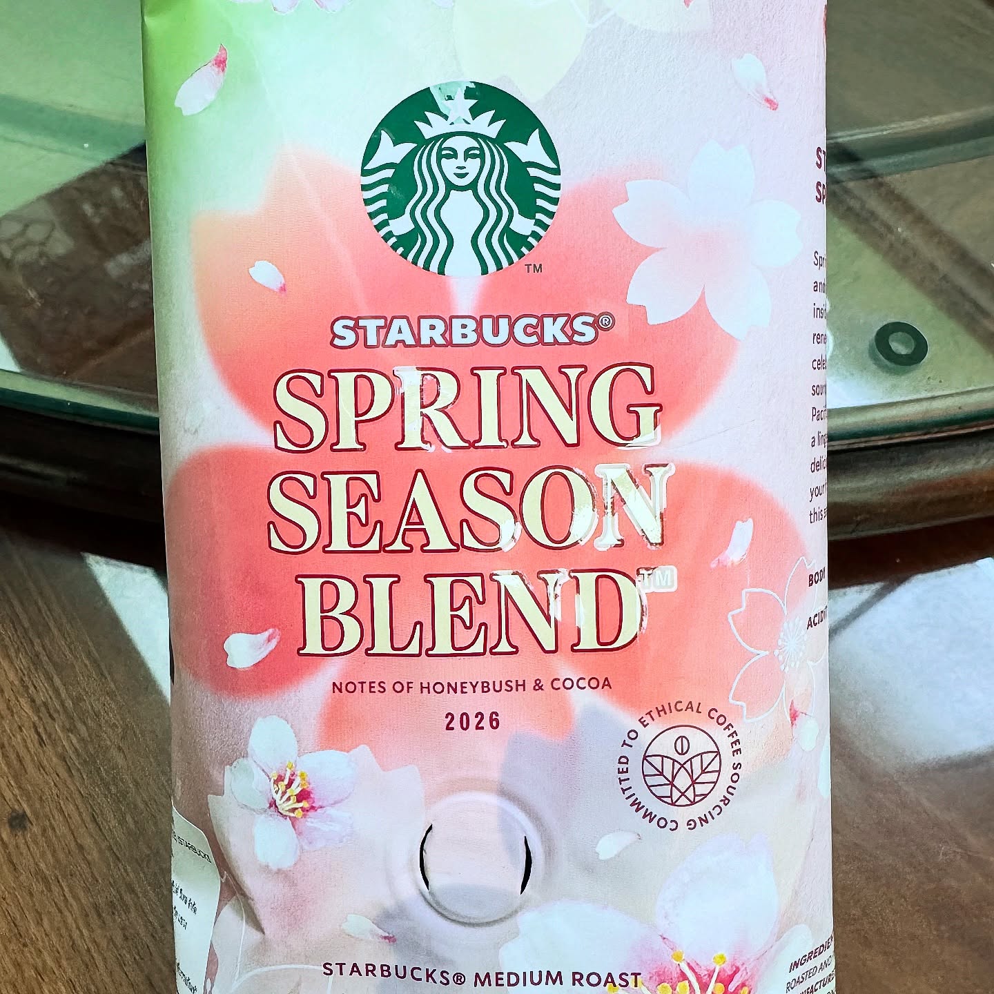 Blossoms to the new beginning

Starbucks 2026 Spring Season Blend #papuanewguinea #LatinAmerica #AsiaPacific Notes Of Honeybush & Cocoa #mediumroast #photoadaymarch